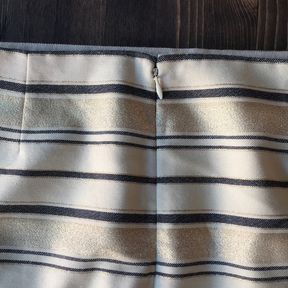 J. Crew factory Gold and Cream mini skirt - Picture 4 of 5